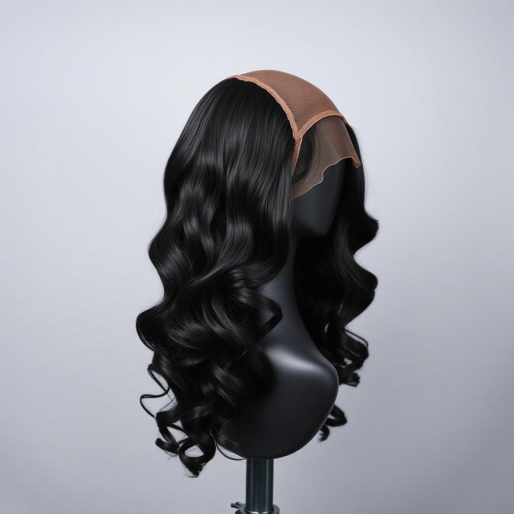 Wholesale 26" Body Wave Lace Front Wig in Tizi Ouzou (Kabylie Berber Heartland), Algeria — front view · 100% human hair extensions — wholesale from India · Suvita Hair