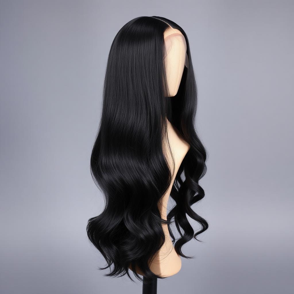 Wholesale 28" Body Wave Lace Front Wig in Belgrano, Ciudad Autónoma de Buenos Aires, Argentina — front view · 100% human hair extensions — wholesale from India · Suvita Hair