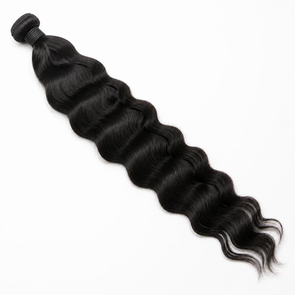 Wholesale 30" Body Wave Bundles in Umeå, Västerbotten County, Sweden — front view · 100% human hair extensions — wholesale from India · Suvita Hair