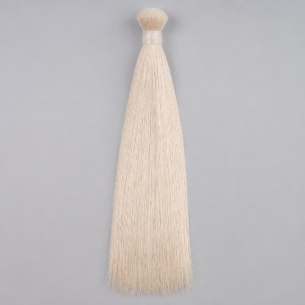 Wholesale Ash Blonde #60 Collection in Bahrain Bay, Capital Governorate, Bahrain โ front view ยท 100% human hair extensions โ wholesale from India ยท Suvita Hair
