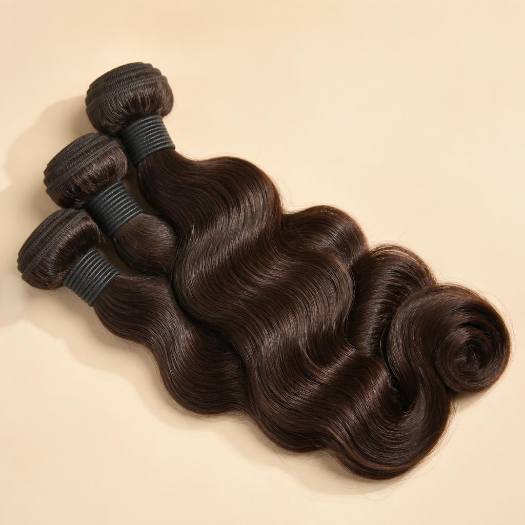 Wholesale Beach Wave Bundles in Húsavík, Northeastern Region (Norðurland eystra), Iceland — front view · 100% human hair extensions — wholesale from India · Suvita Hair