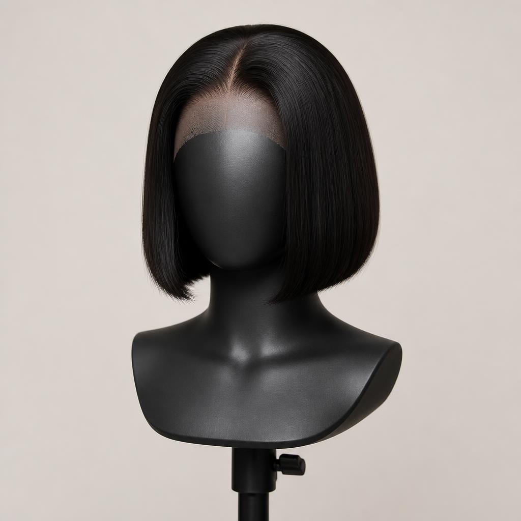 Wholesale Bob Lace Front Wig in Jleeb Al-Shuyoukh, Al Farwaniyah, Kuwait โ front view ยท 100% human hair extensions โ wholesale from India ยท Suvita Hair