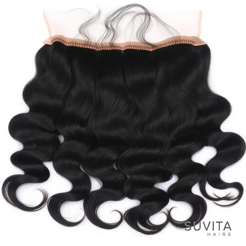 Wholesale Body Wave 4x4 Lace Closure in Chinhoyi (Caves Capital), Mashonaland West, Zimbabwe โ front view ยท 100% human hair extensions โ wholesale from India ยท Suvita Hair