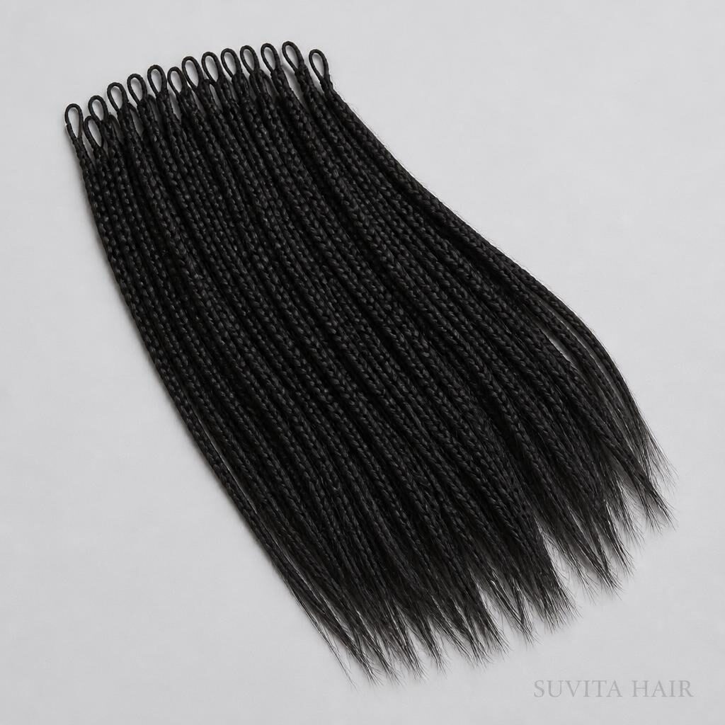 Wholesale Crochet Braid Human Hair in Germasogeia & Amathus (Limassol Riviera), Limassol District (Lemesos), Cyprus โ front view ยท 100% human hair extensions โ wholesale from India ยท Suvita Hair