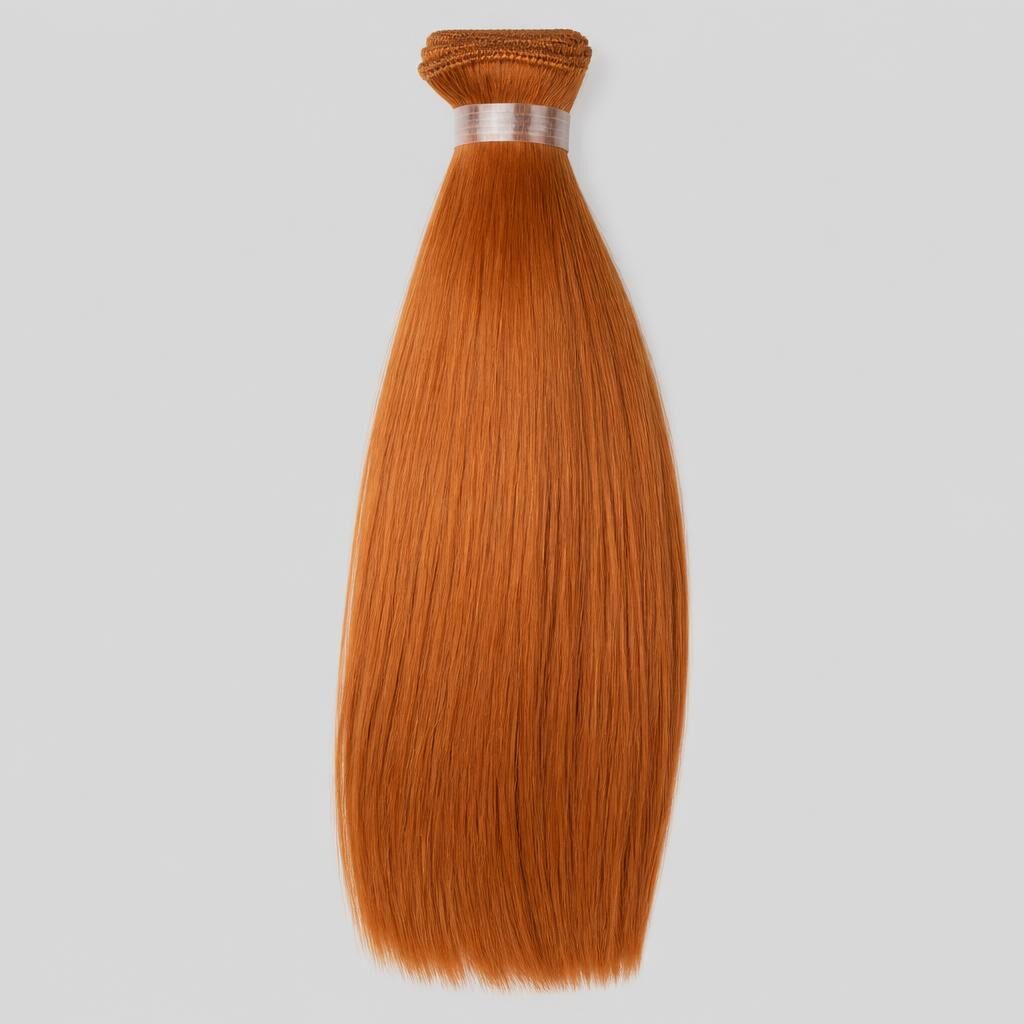 Wholesale Ginger #350 Collection in Al-Mokha (Mocha - Coffee Origin), Taiz (Cultural Capital), Yemen โ front view ยท 100% human hair extensions โ wholesale from India ยท Suvita Hair