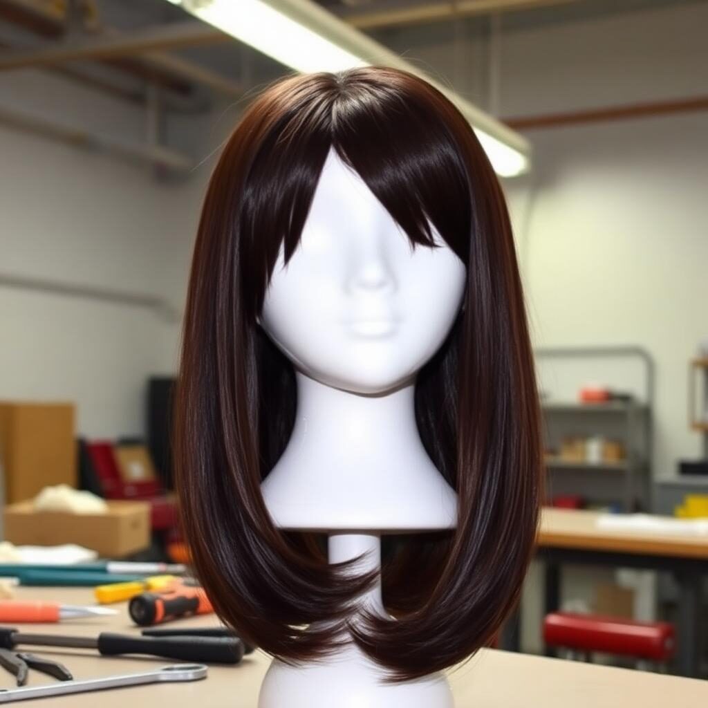 Wholesale Kids Alopecia Wig in Zambezi (River Town), North-Western (Solwezi Mining), Zambia — front view · 100% human hair extensions — wholesale from India · Suvita Hair