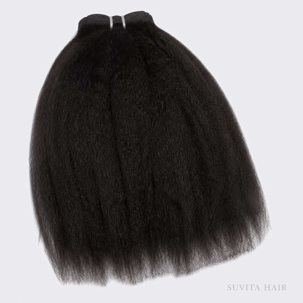 Wholesale Kinky Bulk Hair for Braiding in Denarau Island, Western Division (Nadi Denarau), Fiji — front view · 100% human hair extensions — wholesale from India · Suvita Hair