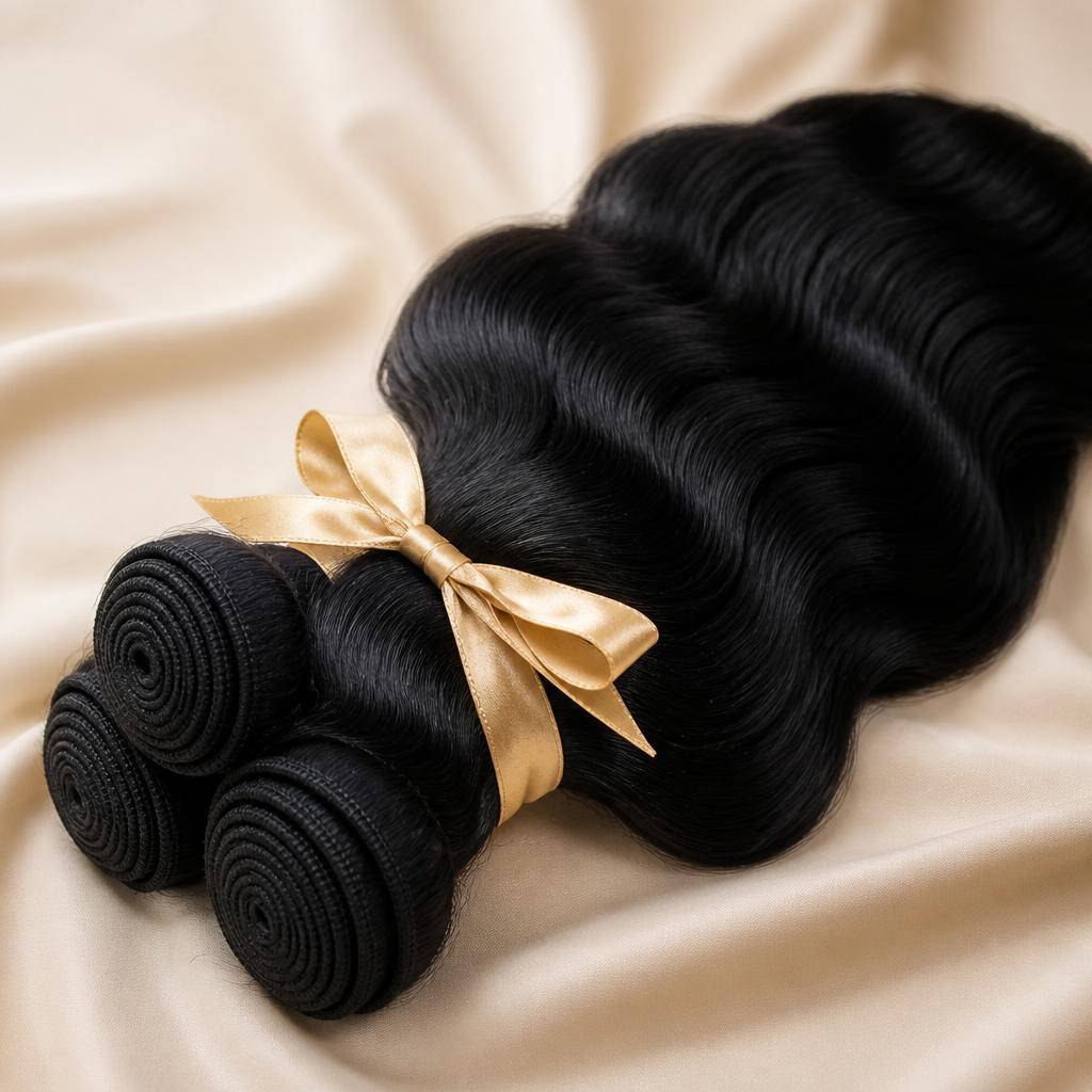 Wholesale Nigerian Market Bundle Pack in Wieden (Vienna 4th), Vienna, Austria — front view · 100% human hair extensions — wholesale from India · Suvita Hair