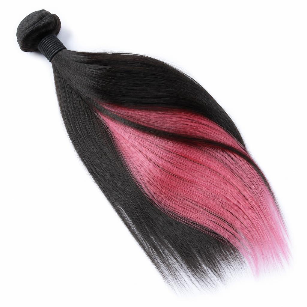 Wholesale Peekaboo Highlight Bundles in Guéckédou, Conakry, Guinea — front view · 100% human hair extensions — wholesale from India · Suvita Hair