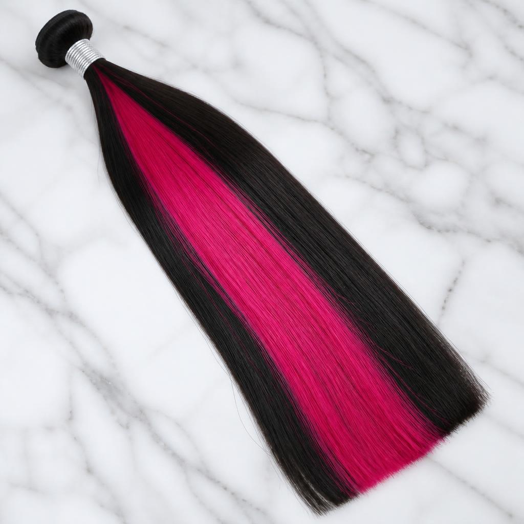 Wholesale Peekaboo Highlight Bundles in Zahle (Bekaa), Bekaa (Baalbek-Zahle-Aanjar), Lebanon — front view · 100% human hair extensions — wholesale from India · Suvita Hair