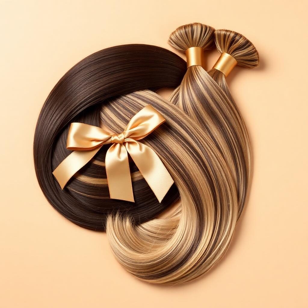 Wholesale Piano Colour Extensions in Momi Bay, Momi Bay (Marriott Overwater), Fiji โ front view ยท 100% human hair extensions โ wholesale from India ยท Suvita Hair