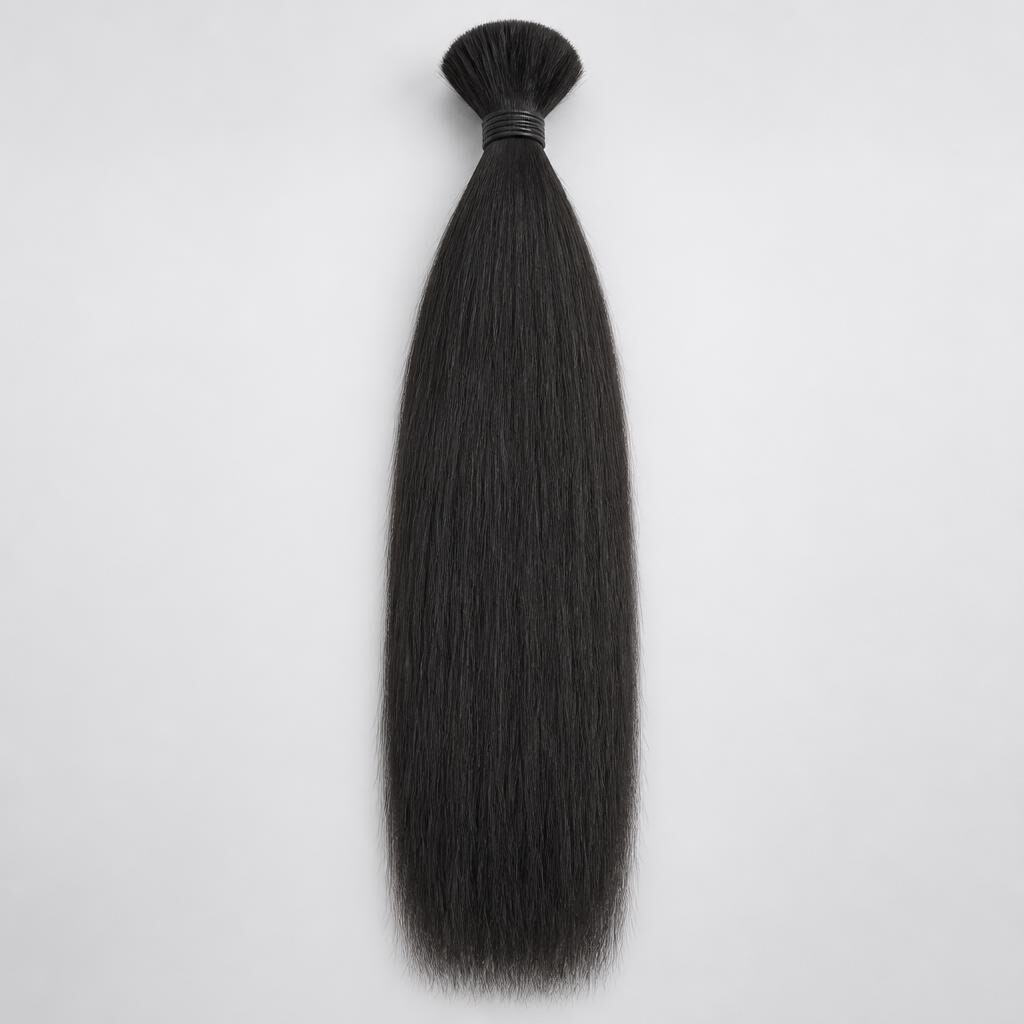 Wholesale Raw Burmese Hair in Paralimni & Kapparis (Famagusta Family), Famagusta District (Free Area โ Paralimni & Ayia Napa), Cyprus โ front view ยท 100% human hair extensions โ wholesale from India ยท Suvita Hair