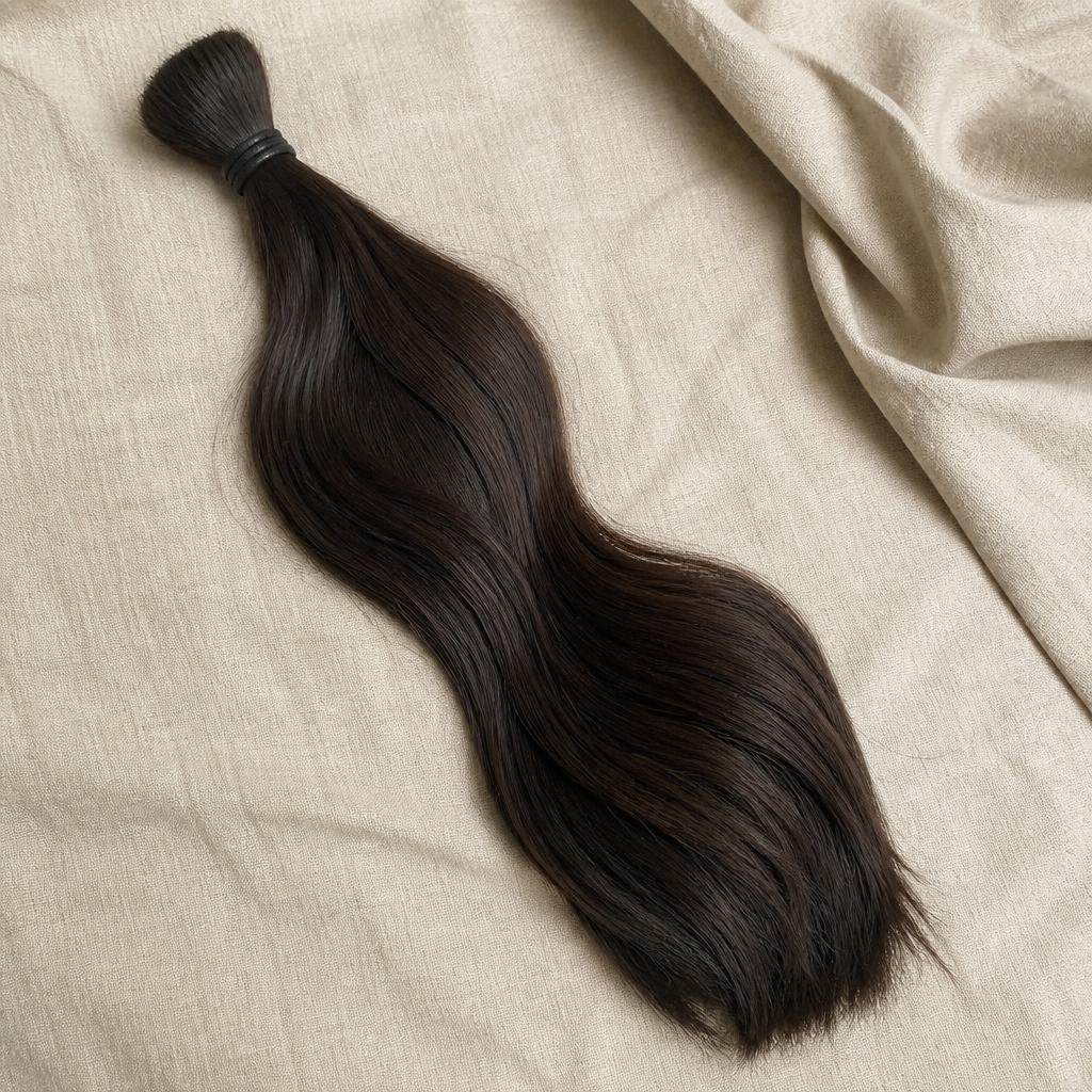 Wholesale Raw Cambodian Bundles in Almadies (Westernmost Africa), Dakar (Capital Region), Senegal — front view · 100% human hair extensions — wholesale from India · Suvita Hair