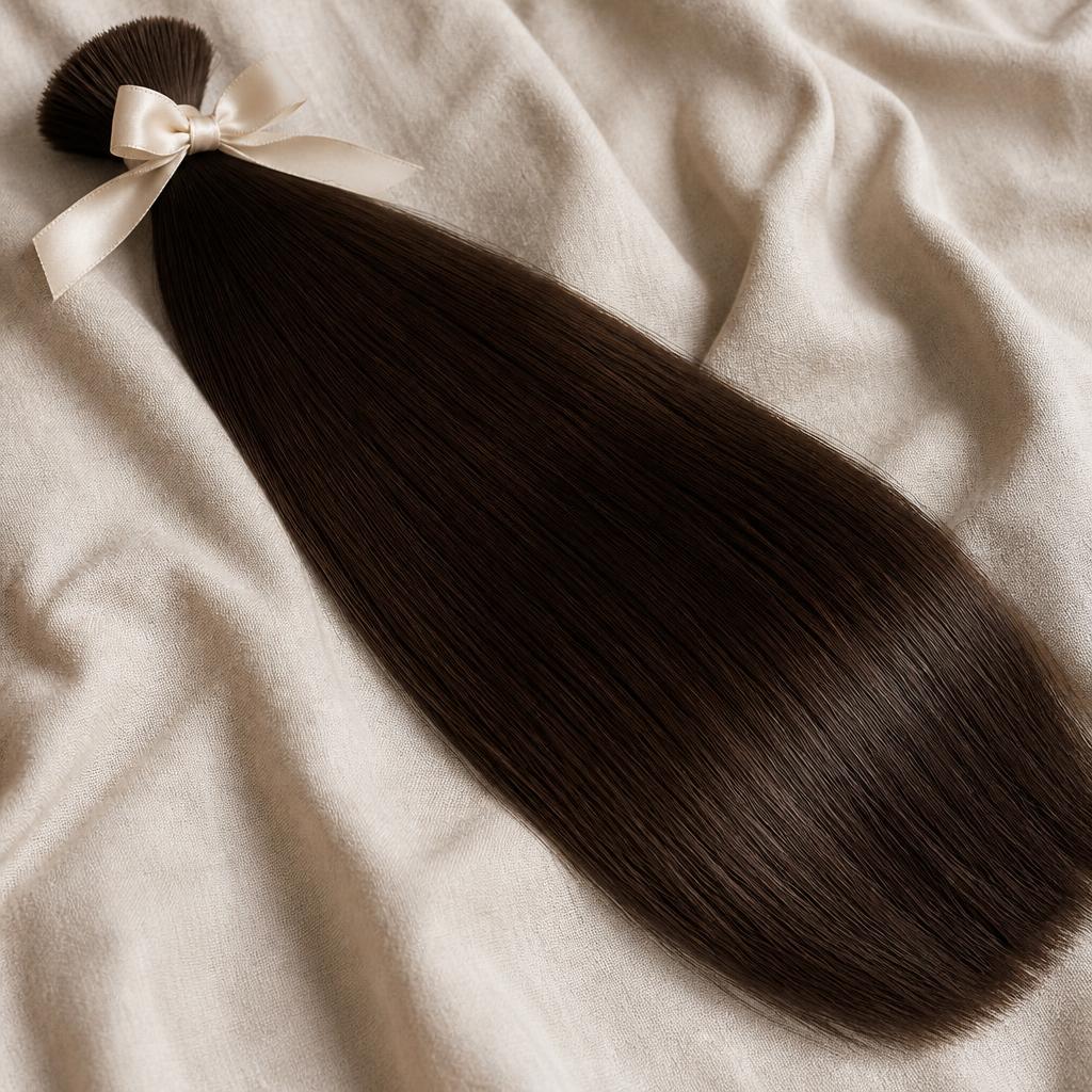 Wholesale Russian Double-Drawn Bundles in Kumalo (Bulawayo Elite), Bulawayo (Second City), Zimbabwe โ front view ยท 100% human hair extensions โ wholesale from India ยท Suvita Hair
