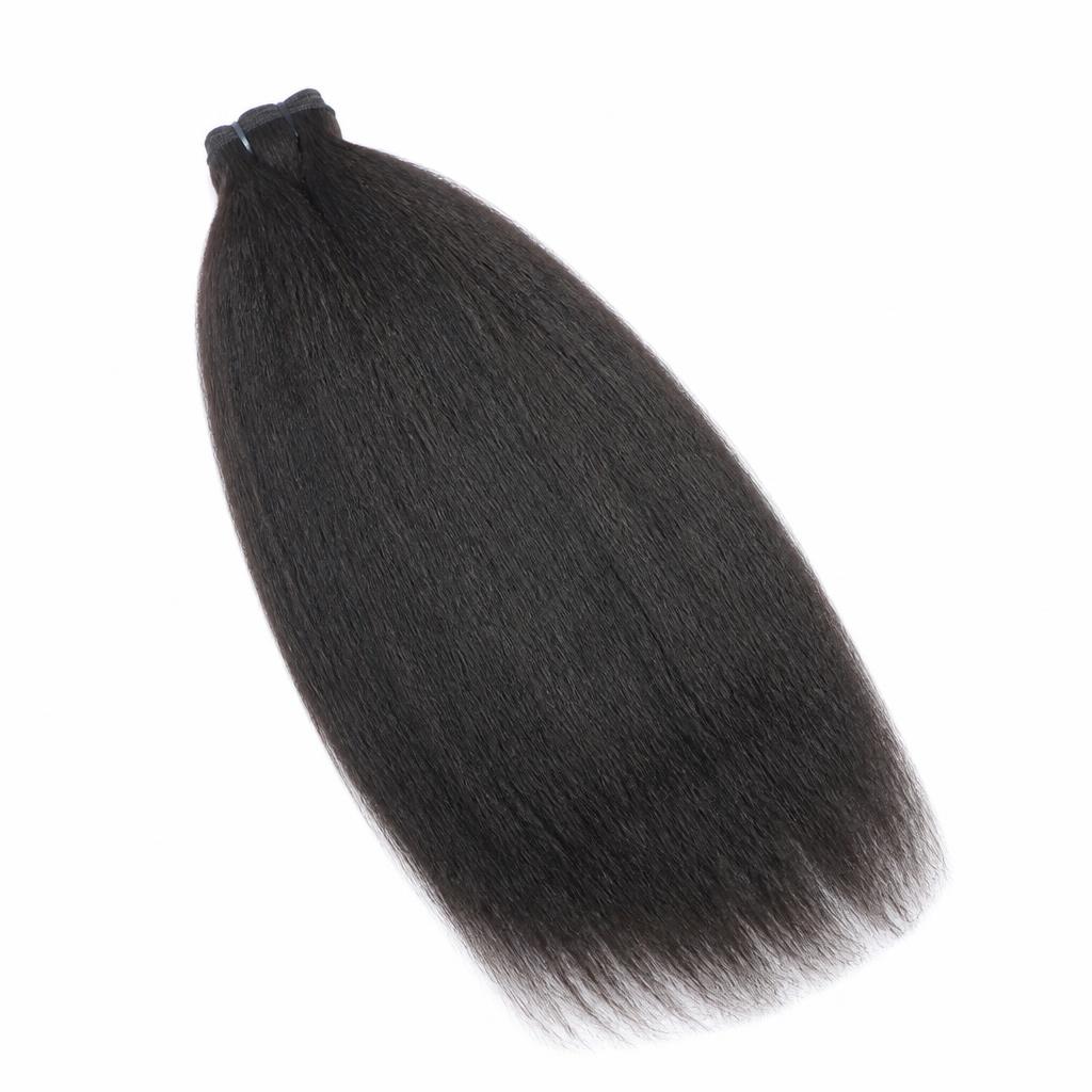 Wholesale South African Yaki Perm Bundles in Safi, Marrakech-Safi, Morocco โ front view ยท 100% human hair extensions โ wholesale from India ยท Suvita Hair