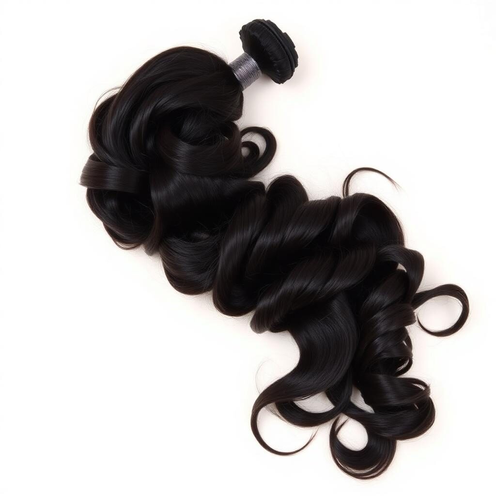 Wholesale Spanish Wave Bundles in Little Corn Island (Car-Free Paradise), RACCS (South Caribbean / Bluefields & Corn Islands), Nicaragua — front view · 100% human hair extensions — wholesale from India · Suvita Hair