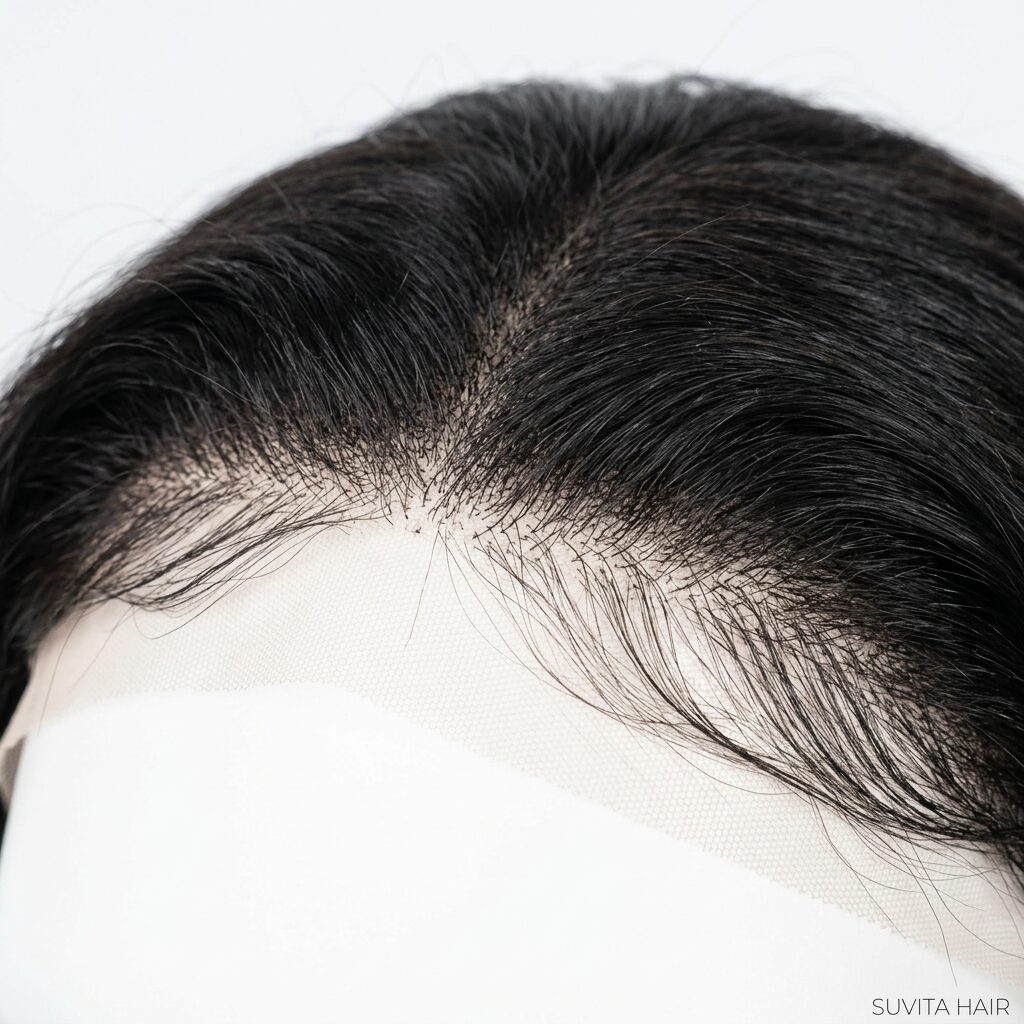 Transparent Lace Frontal 13x4 — texture close-up (2 of 3) · Suvita Hair