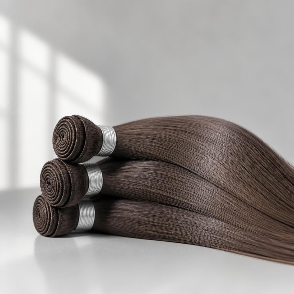Wholesale UK Salon Starter Pack in Ahmedabad, Gujarat, India โ front view ยท 100% human hair extensions โ wholesale from India ยท Suvita Hair