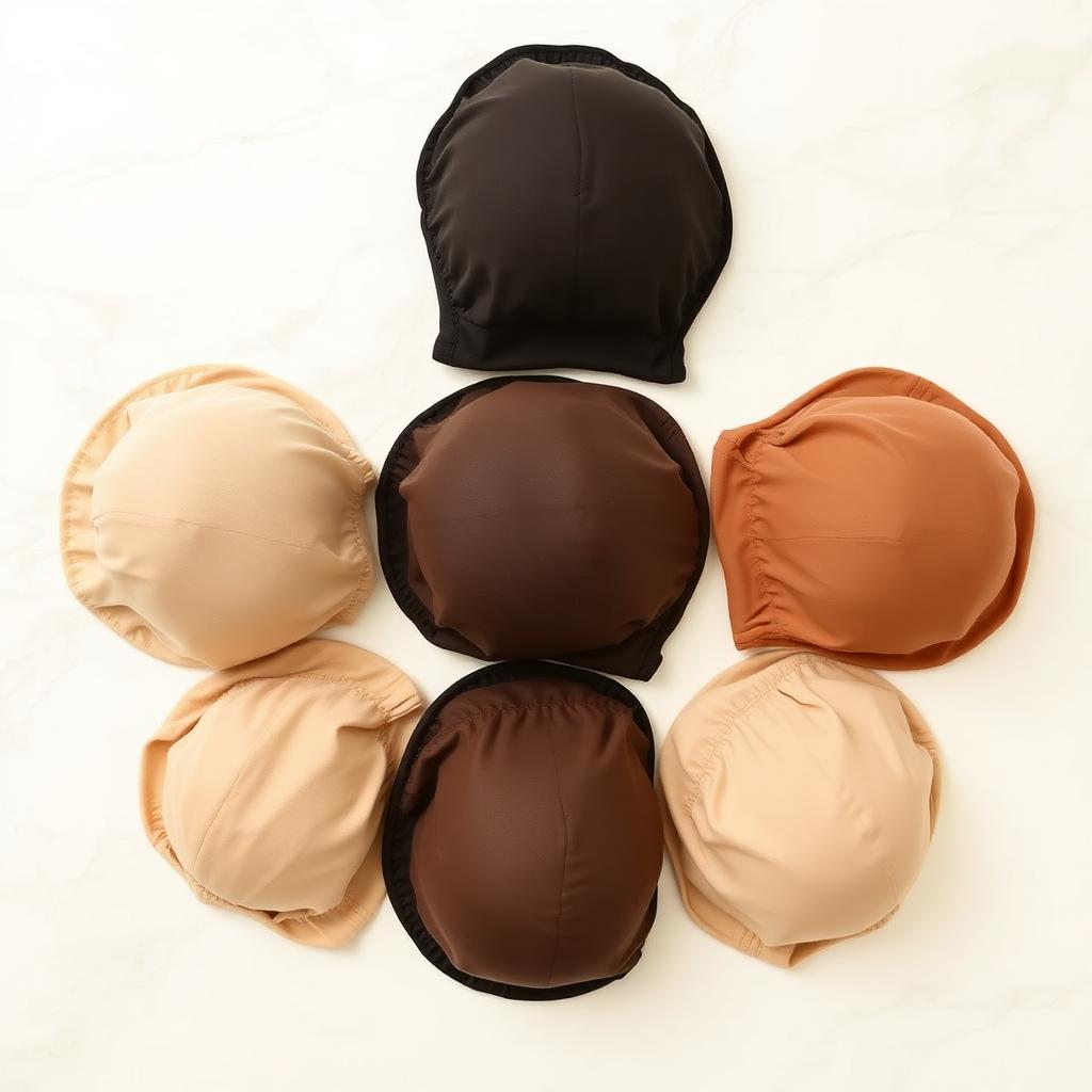 Wholesale Professional Wig Cap Set in Bydgoszcz, Kujawsko-Pomorskie (Kuyavian-Pomeranian), Poland — front view · 100% human hair extensions — wholesale from India · Suvita Hair