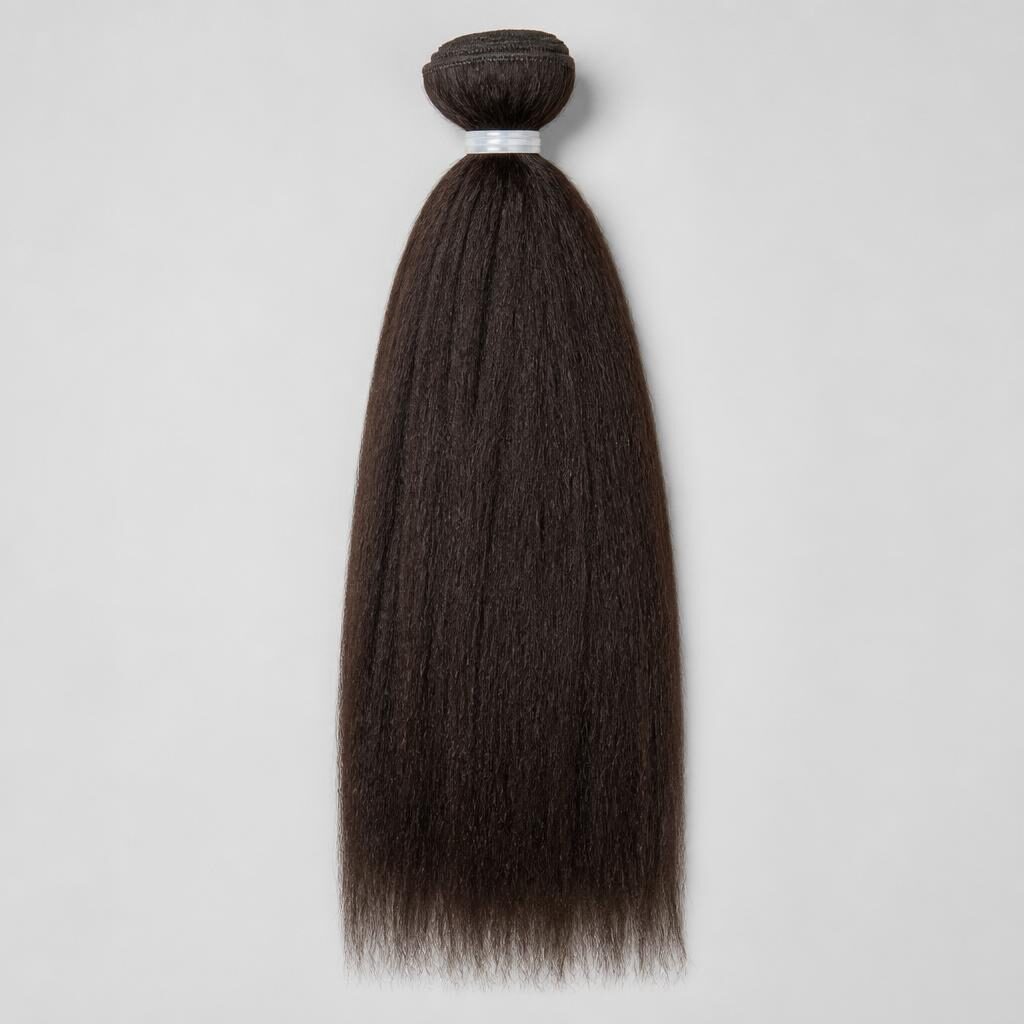 Wholesale Yaki Straight Bundles in Porto de Galinhas, Pernambuco, Brazil โ front view ยท 100% human hair extensions โ wholesale from India ยท Suvita Hair